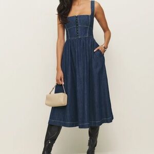 Reformation Dark Blue Denim Jeans